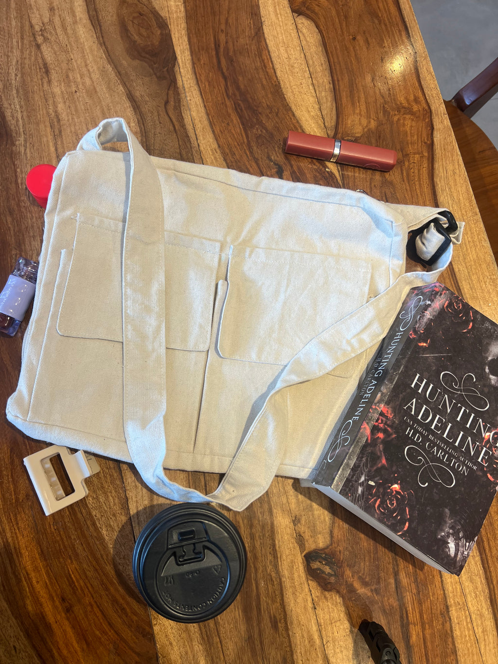 cappuccino messenger bag