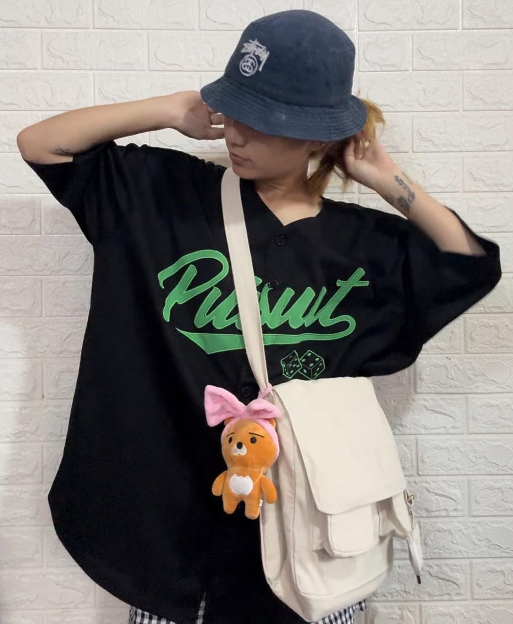 Messenger Korean bag(beige)