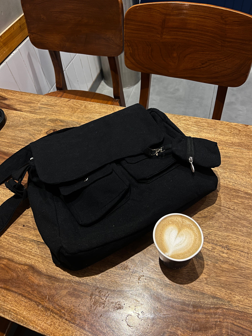 Messenger Korean bag(black)