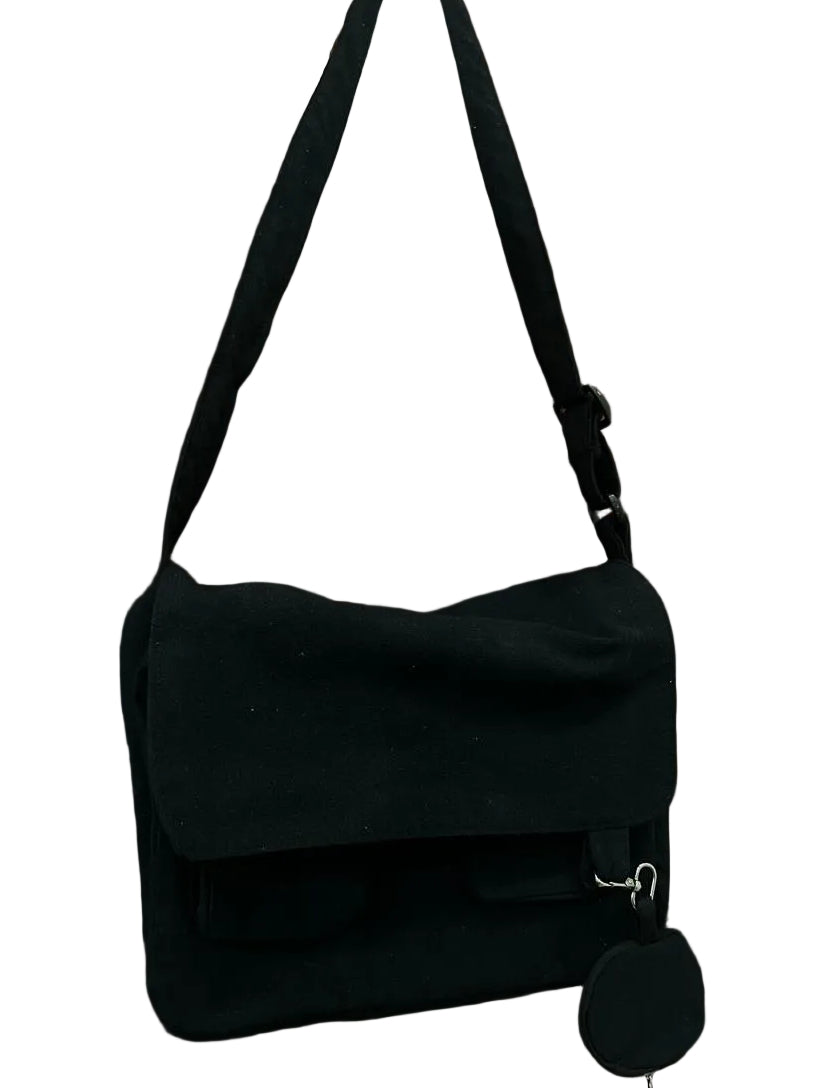 Messenger Korean bag(black)