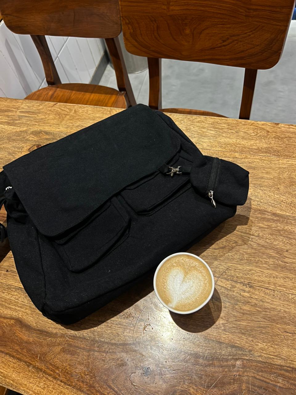 Messenger Korean bag(black)
