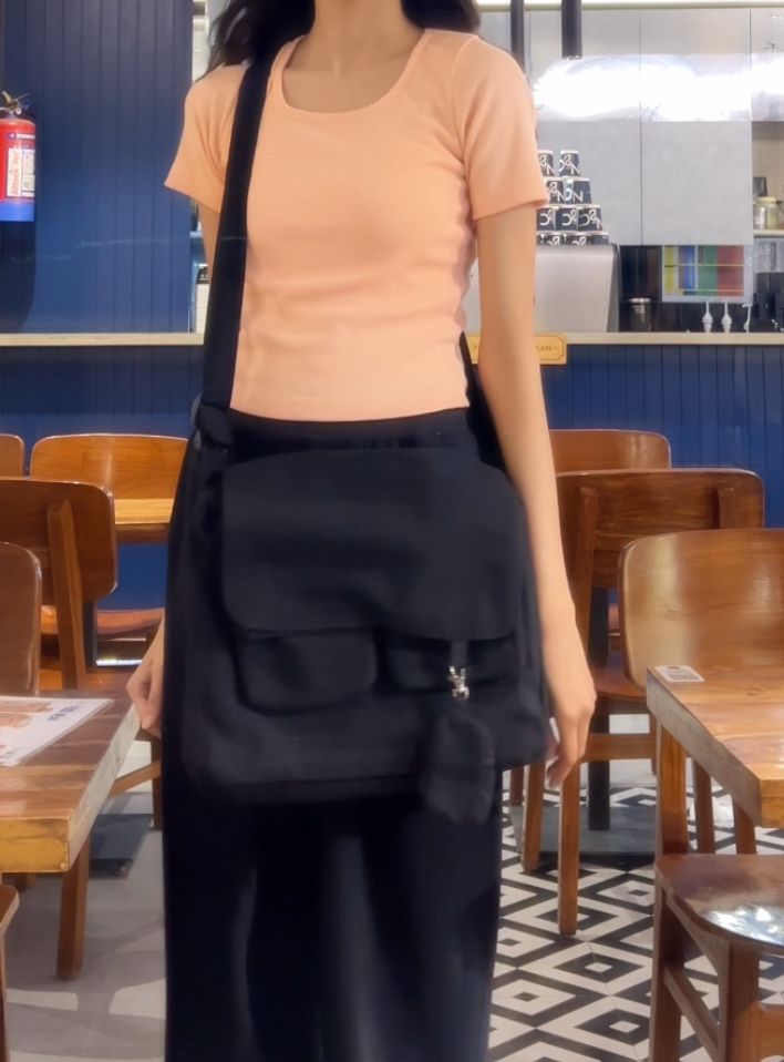 Messenger Korean bag(black)
