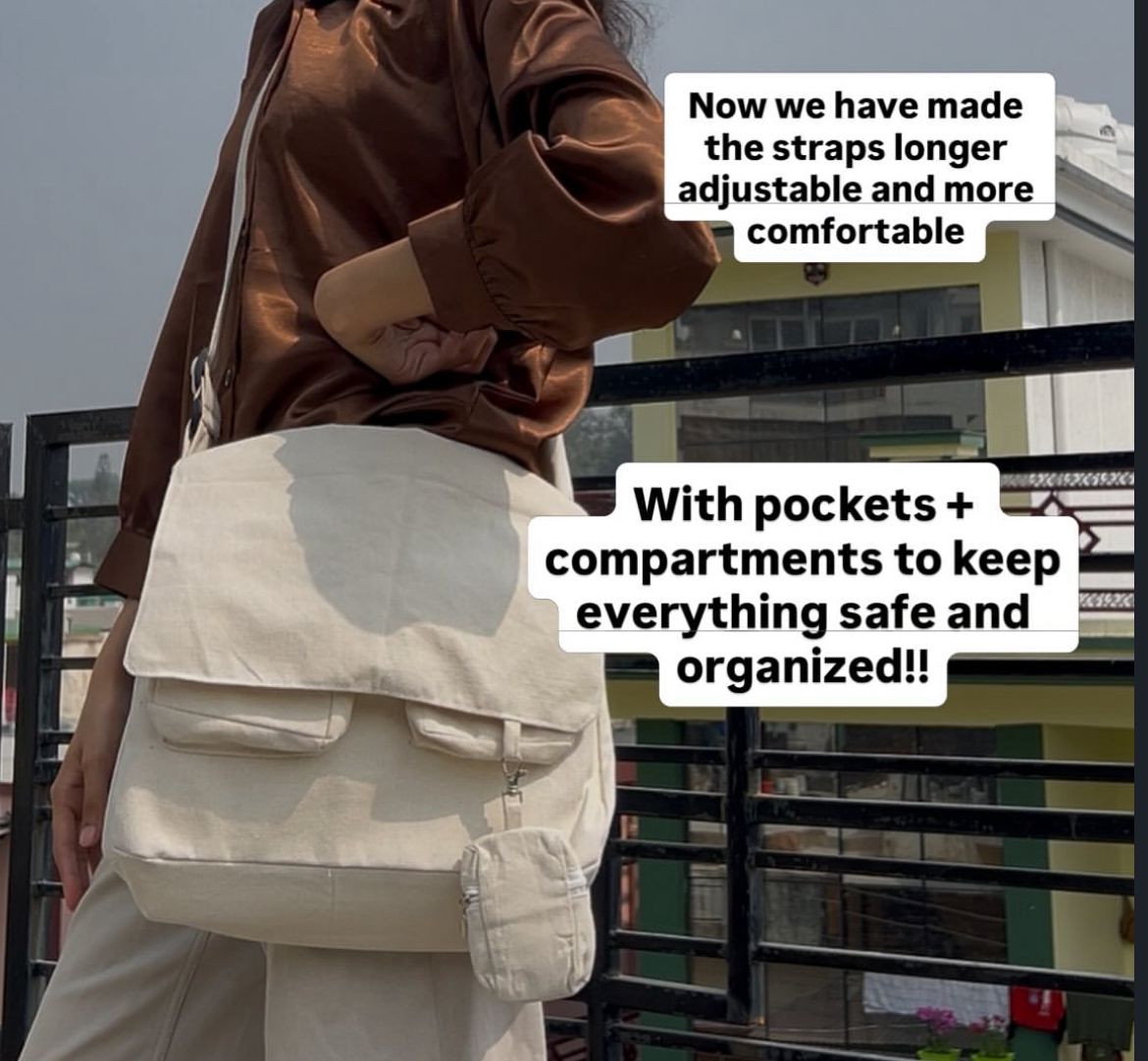 Messenger Korean bag(beige)