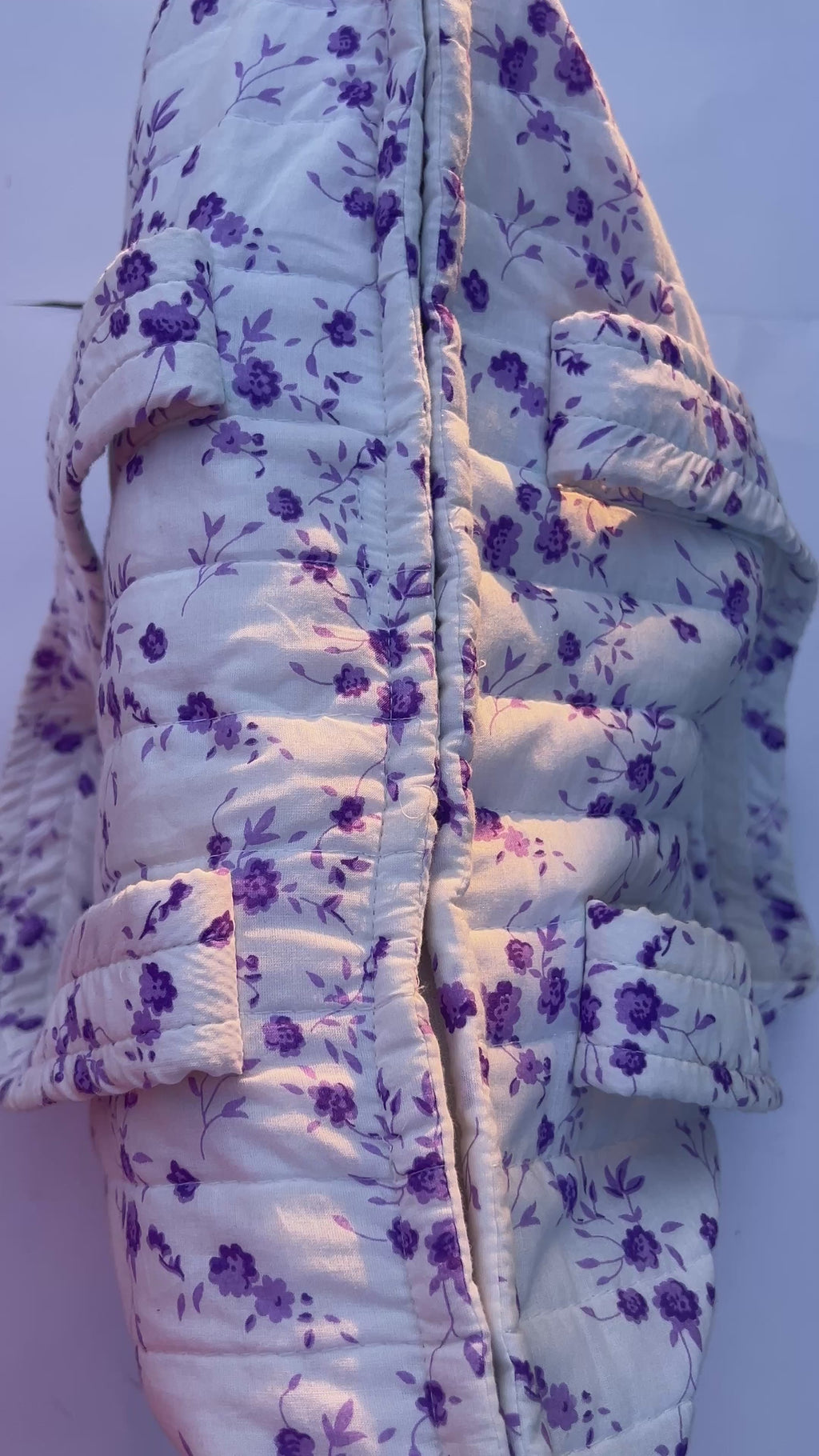 Lavender quilted laptop bag[preorders open]