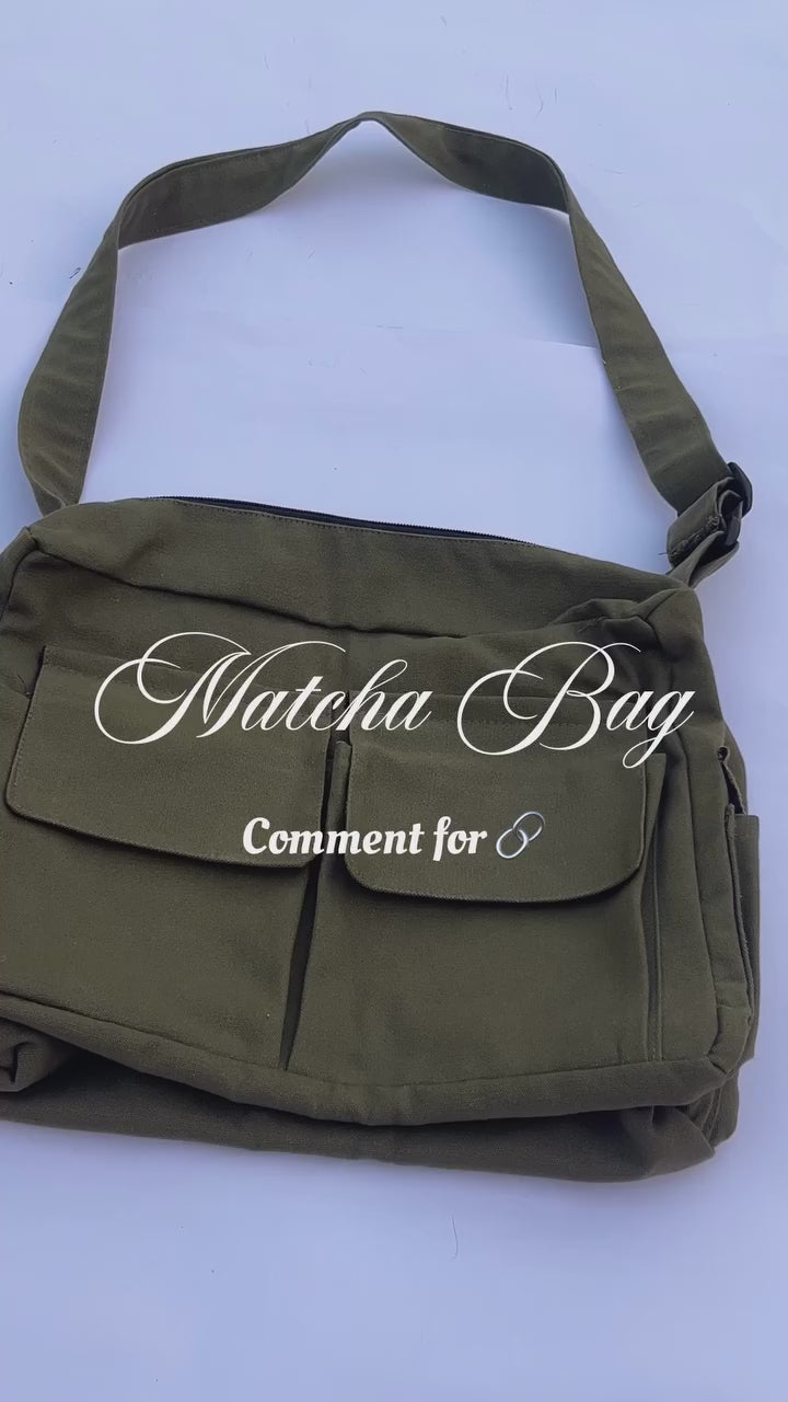 Matcha messenger bag