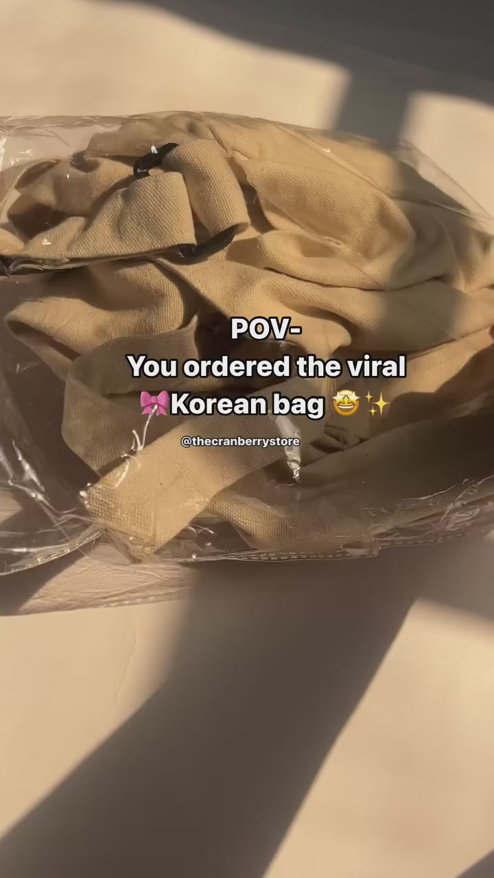 Messenger Korean bag(beige)