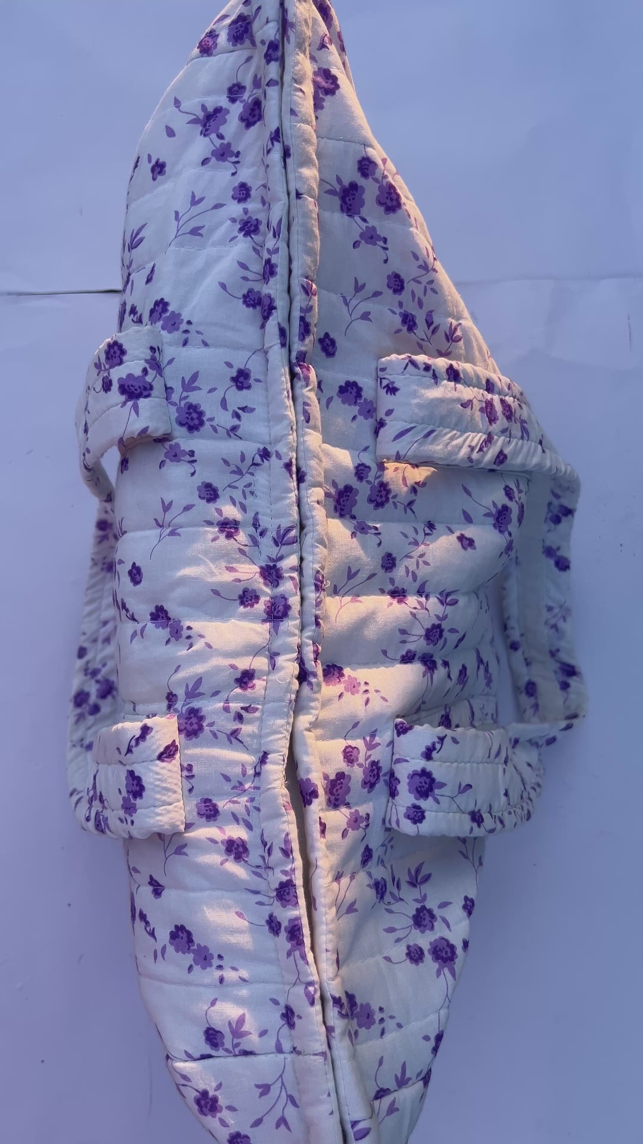 Lavender quilted laptop bag[preorders open]