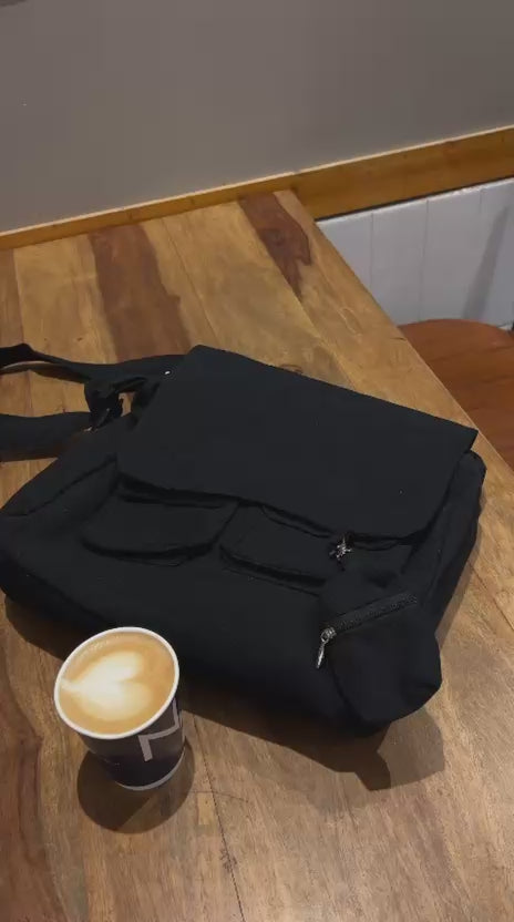 Messenger Korean bag(black)